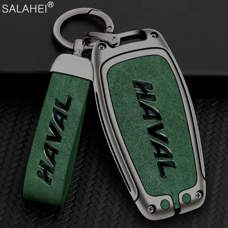 Leather car key cover case bag Shell holder fob for Great Wall Haval hover h1 h4 h6 H7 H8 H9 F5 F7 F7X H2S GMW Coupe accessories