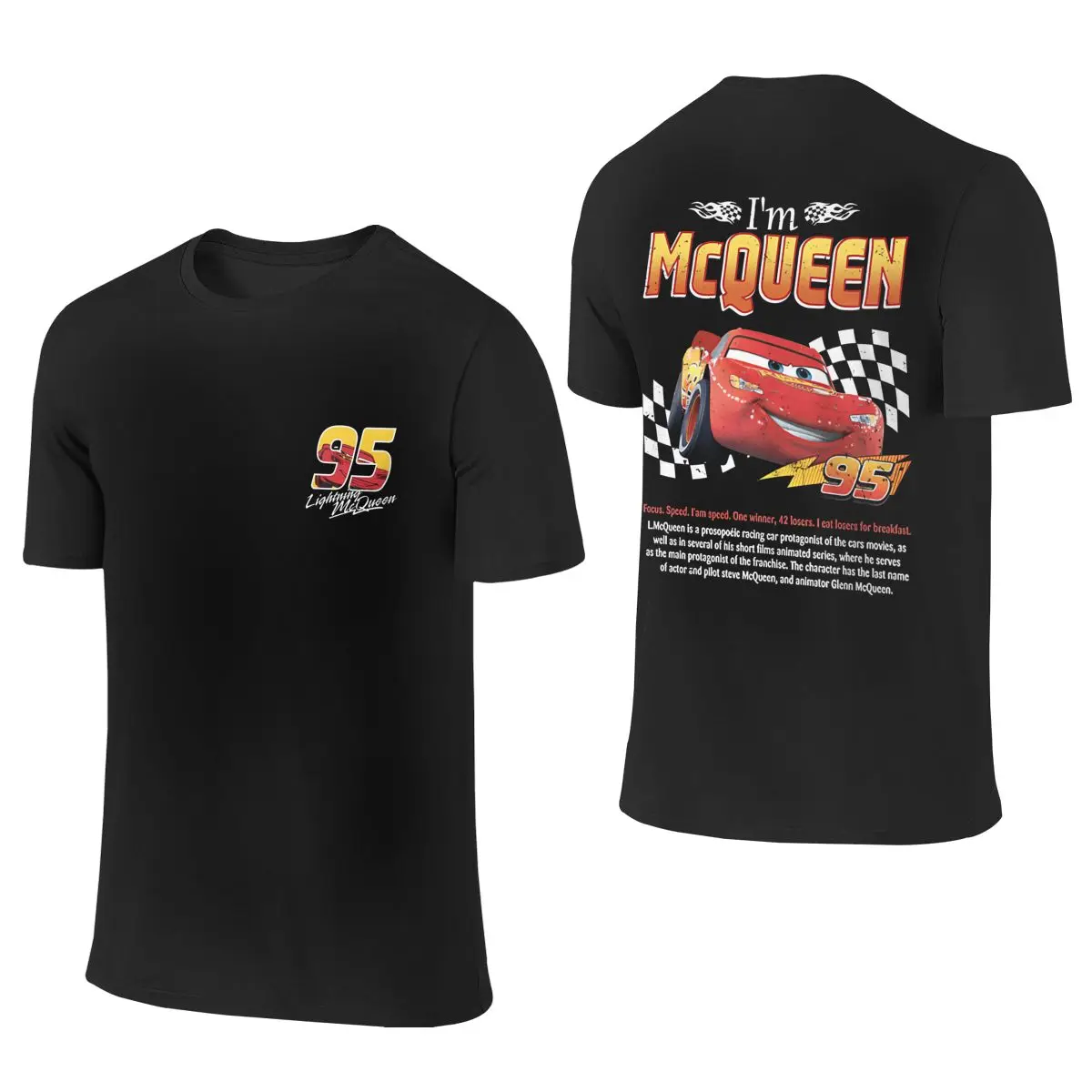 Romantyczna koszulka Lightning Mcqueen i Sally pasujące stroje dwustronny nadruk Sally Mcqueen tshirt koszulki na prezenty dla par