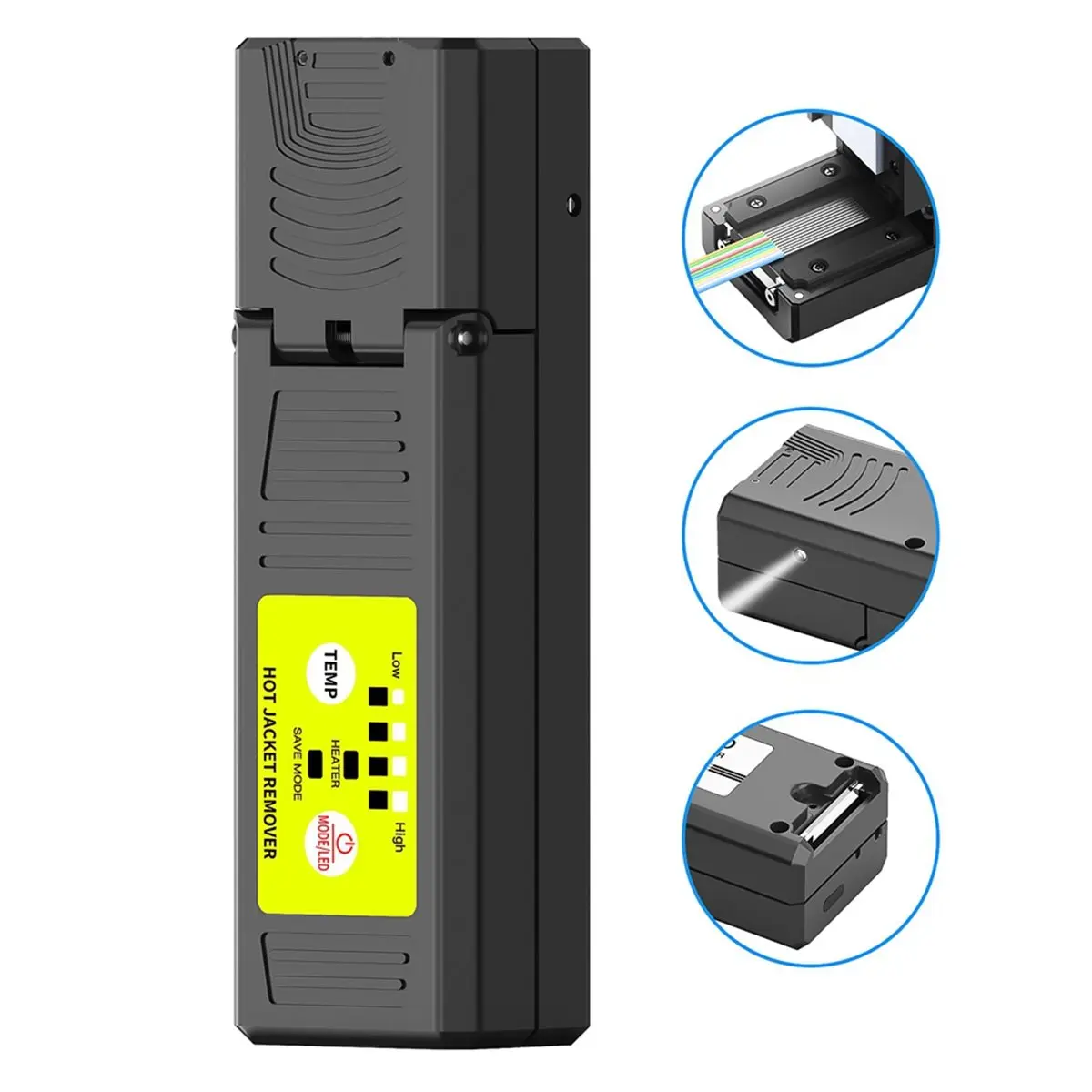 S9 Fiber Optic Thermal Stripper Clamp Tool for Stripping Bare Fibers Pigtails Bundled Cables Ribbon Cables 1-48 Cores