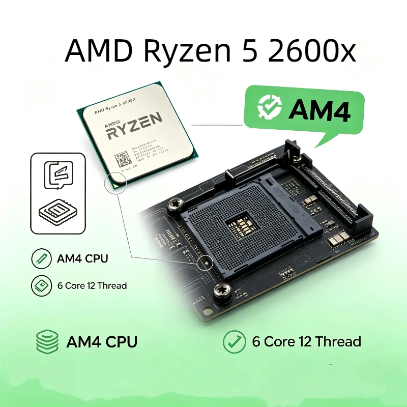 amd-r5-2600x-am4-cpu-6-core-12-thread-36ghz-95w-desktop-gaming-processor-replacement-chip-for-am4-series-motherboard