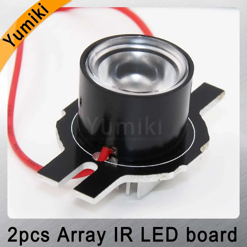 Yumiki infrared light 2Array IR LED board for Surveillance camera night vision diameter CCTV Accessories 30/45/60/90degree