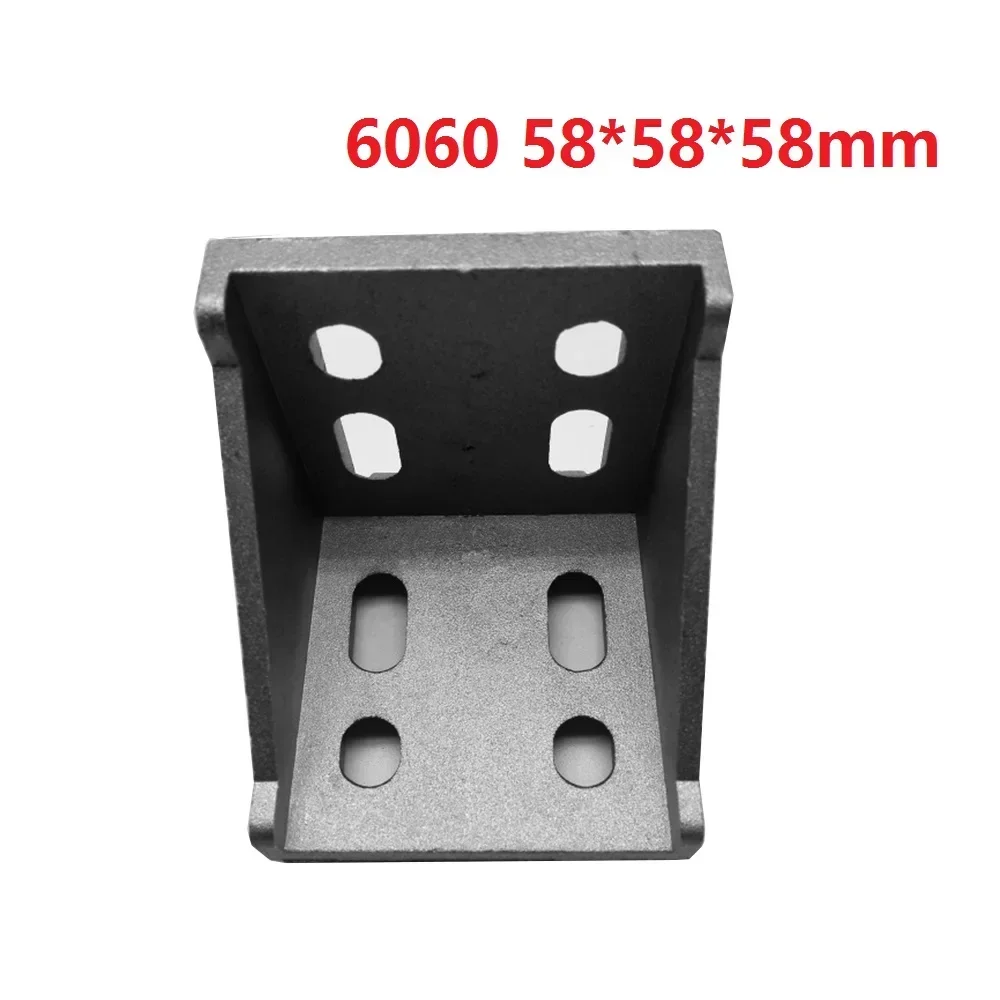 5Pcs 60 58x58x58mm European Corner Fitting Angle Aluminum  X  L Connector Bracket Fastener Industrial  Profile