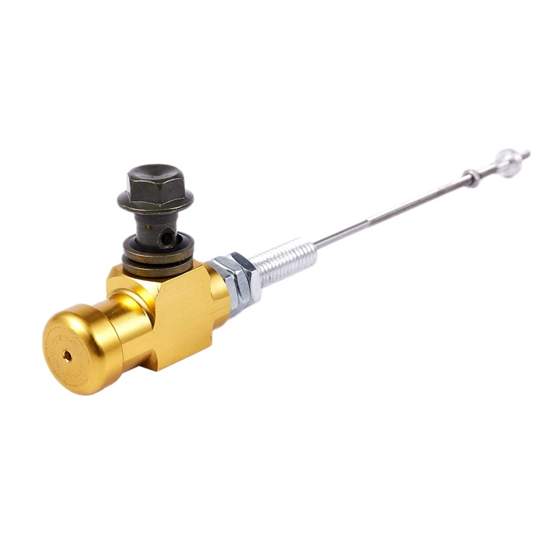 10X Motorcycle Hydraulic Clutch Master Cylinder Rod Brake Pump M10X1.25Mm Aluminum Gold