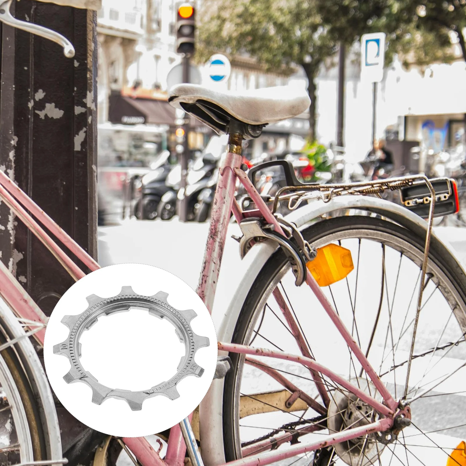 دولاب الموازنة رقعة إصلاح 12T الصلب سرعة واحدة دراجة دولاب الموازنة للدراجات الجبلية الطريق الثابتة والعتاد محور الدراجات ترقية جزء #1