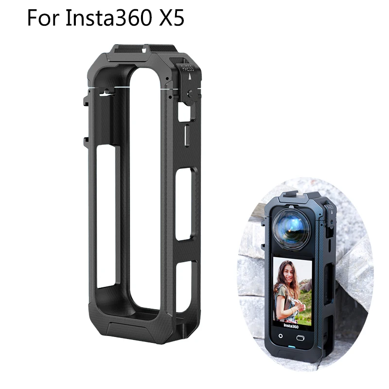 Schnell abnehmbarer Magnetfußrahmen für Insta360 X5, Anti-Fall-Kunststoffrahmen für Insta360 X5 Kamerahalterung, Zubehör