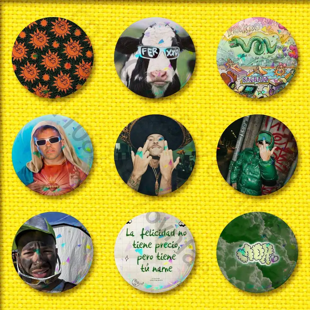 

F-Feid FERXXO VOL X Sagrado FERXXOCALIPSIS Badge For 44mm 25mm 75mm 32mm 58mm Round Pin Brooch Insignia Cover Accessories