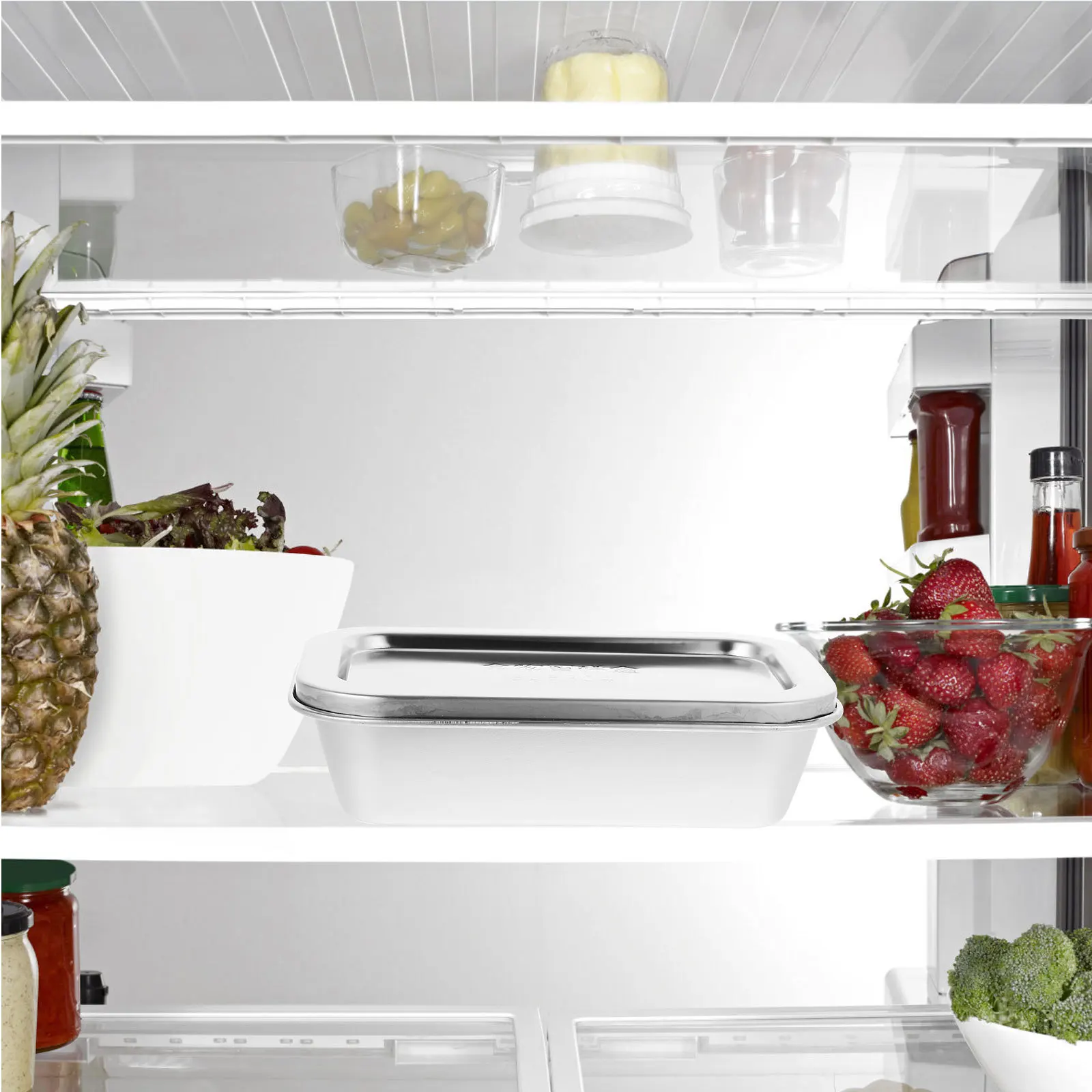 

Mini Storage Box Infant Food Box Stainless Steel Portable Sauce Holder Vegetable Fruit Fresh Food Storage Case