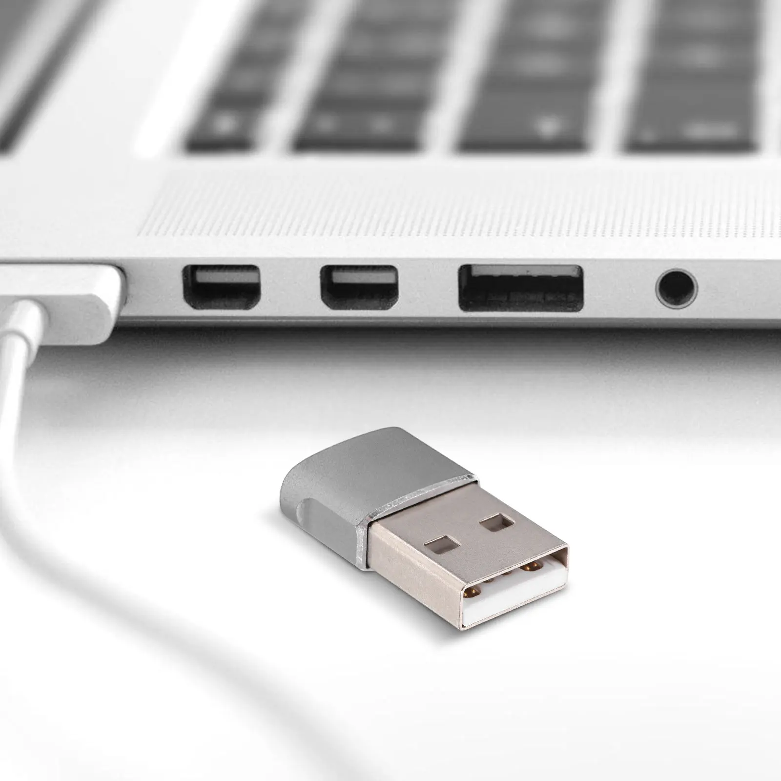 2Pcs Type-C to USB Adapter Widened Gold Plated Terminals USB C Converter Portable for Laptop Charger Fast Data Transfer
