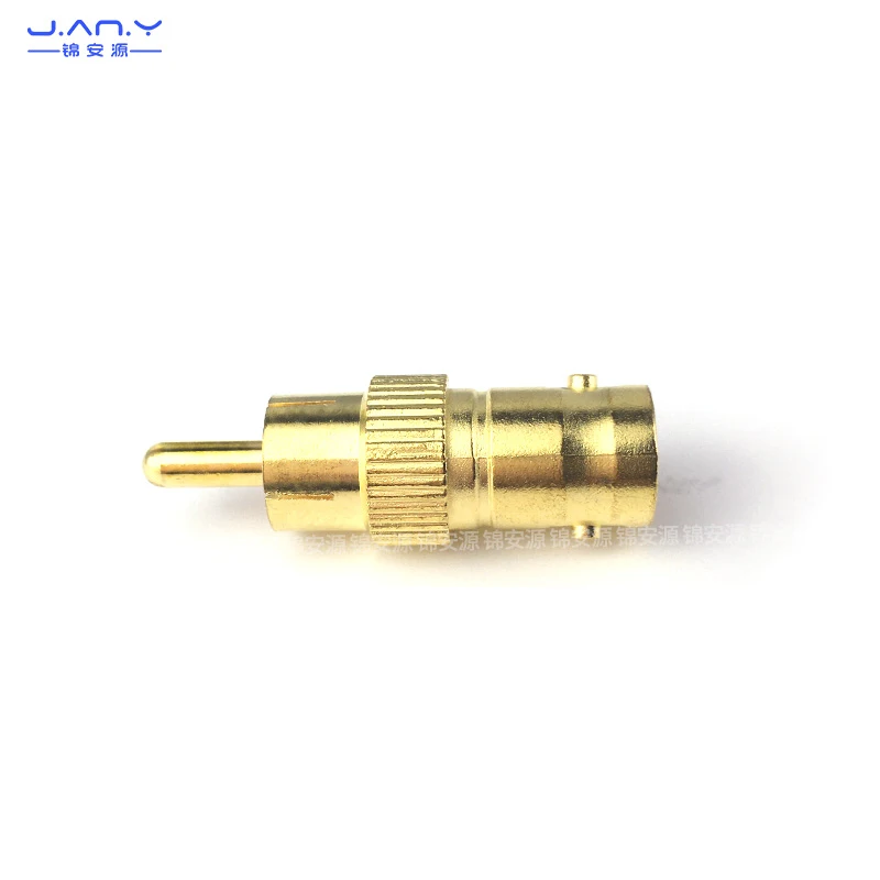 1 piece Pure copper gold plated BNC female to RCA Male audio and video coaxial connector Q9 female to AV male SDI adapter