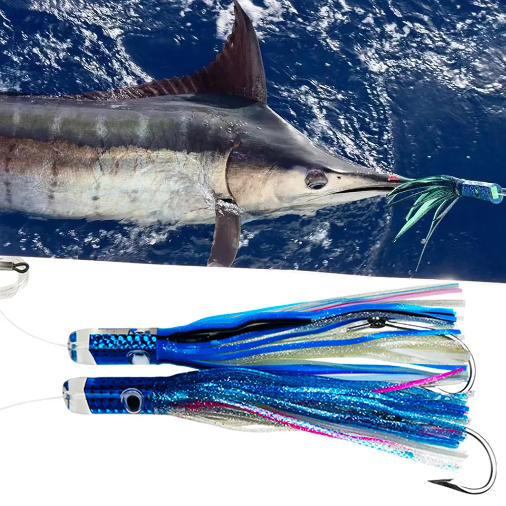 

1pc Trolling Lures 30cm167g Deep Sea Boat Fishing Skirt Tuna Saltwater Lure for Mahi Marlin Wahoo Billfish Big Game Fishing Bait