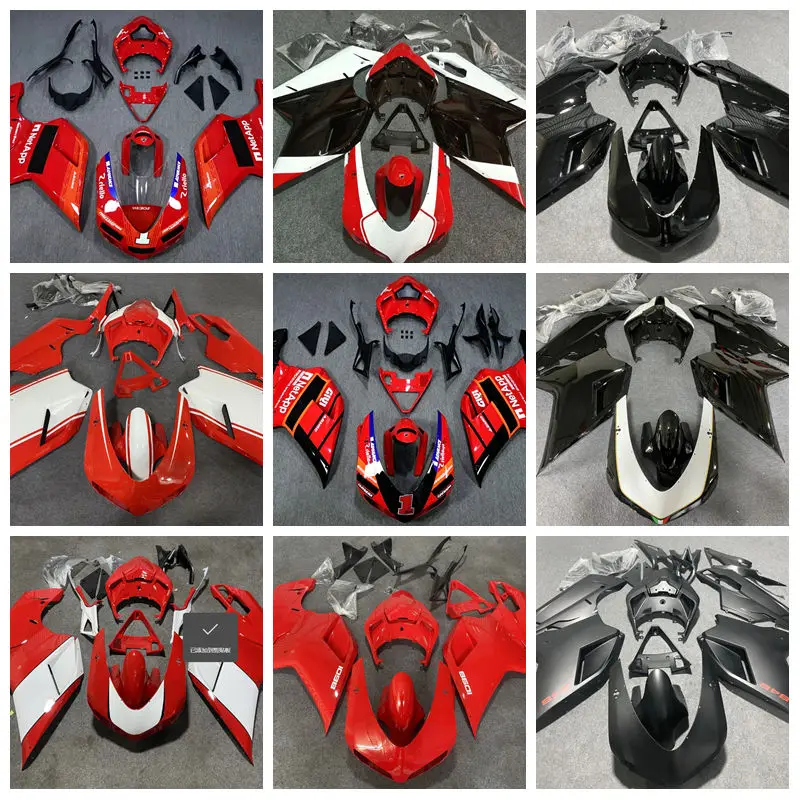 Passend für Ducati 848 1098 1198 1098s 1198s Motorrad, modifiziertes Verkleidungsgehäuse, Zubehör, mehrfarbig optional, kann individuell angepasst werden