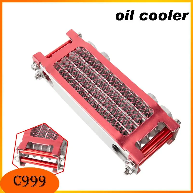 

Универсальный масляный радиатор-охладитель двигателя для мотоциклов, питбайков и квадроциклов 50-140 куб. см.