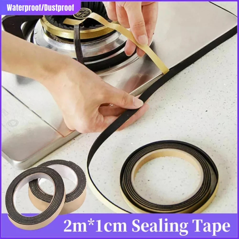 

3 Rolls Kitchen Cooktop Gap Adhesive Tape Anti Flouring Dust Proof Waterproof Sink Stove Caulk Strip Door Window Sealing Strips