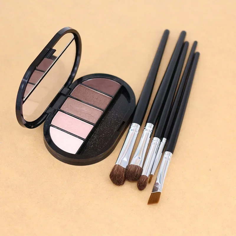 Professional Eyes ชุดแปรงแต่งหน้าธรรมชาติ Hair Eye Shadow Liner Brow Cream Smudge Contour Shading Blending ชุดเครื่องมือแต่งหน้า