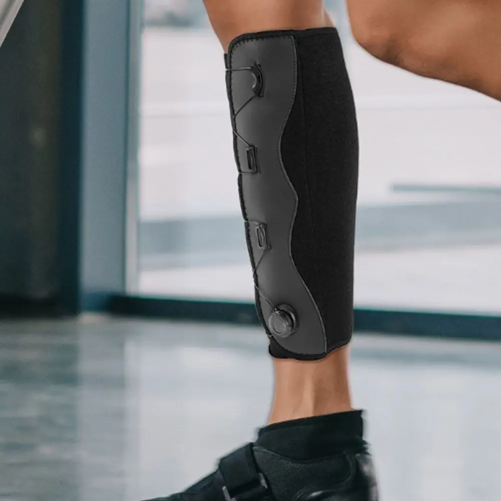 Shin Splint Support Calf Support Sleeves Adjustable Drawstring Compression Wrap Anti-Slip Leg Protector Muscle Support Anti-Slip