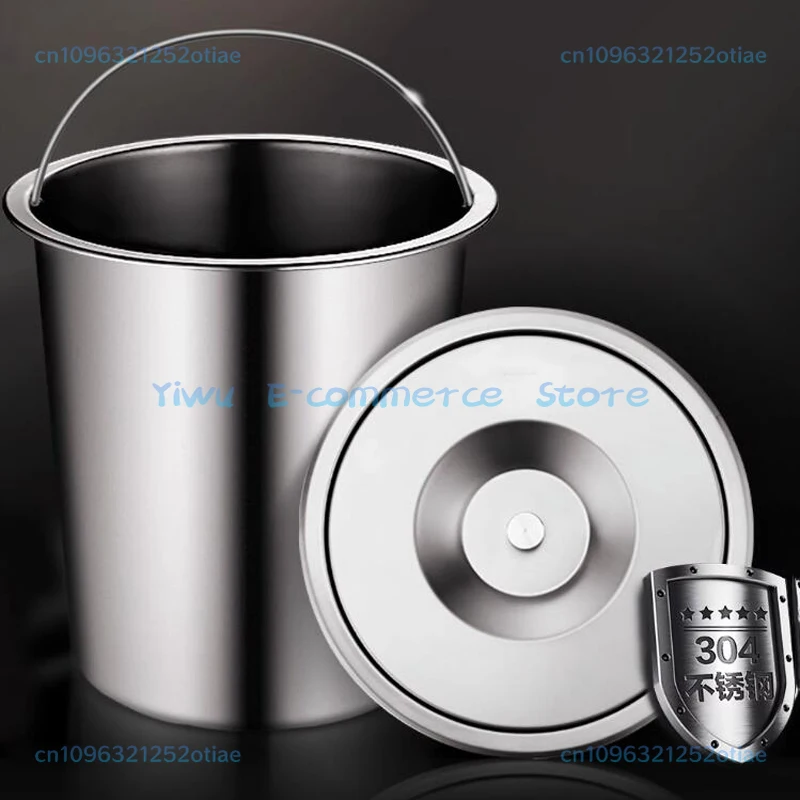 8L kitchen countertop built-in stainless steel trash can embedded trash can environmental protection hidden embedded trash can