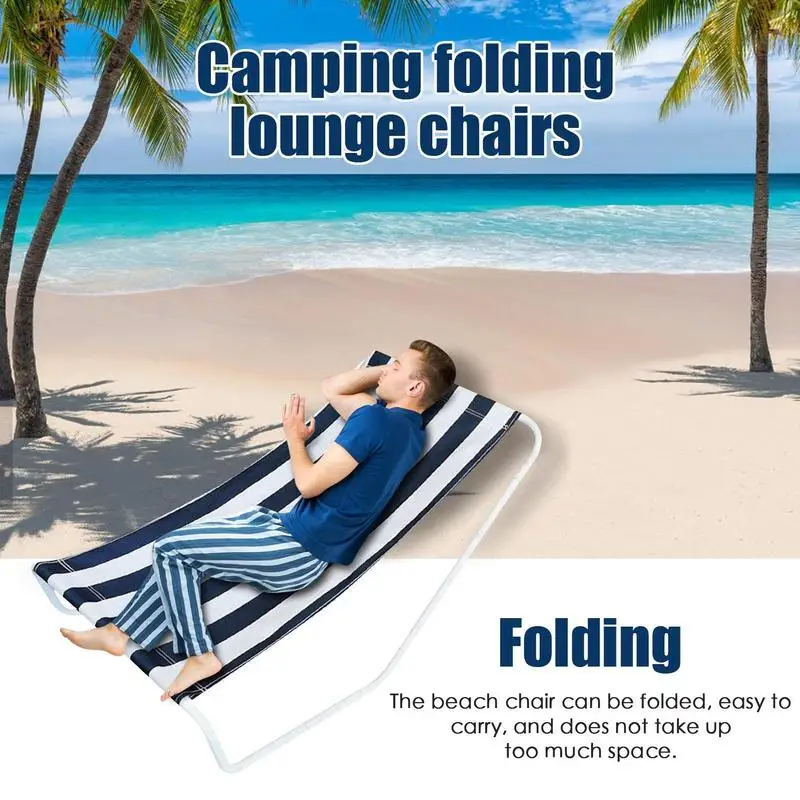 Sun lounger beach portable adjustable sun lounger suitable for beach chair sunbathing tanning picnic outdoor furniture