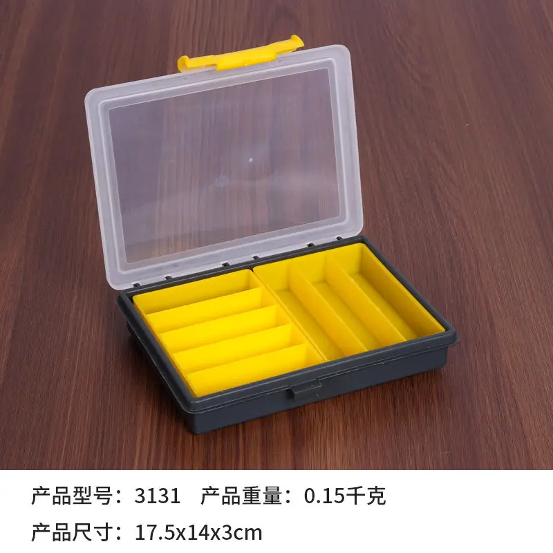 Imagem -05 - Multi-funcional e Multi Grid Plastic Accessory Box Part Box Screw Classification Storage Handheld Tool Box