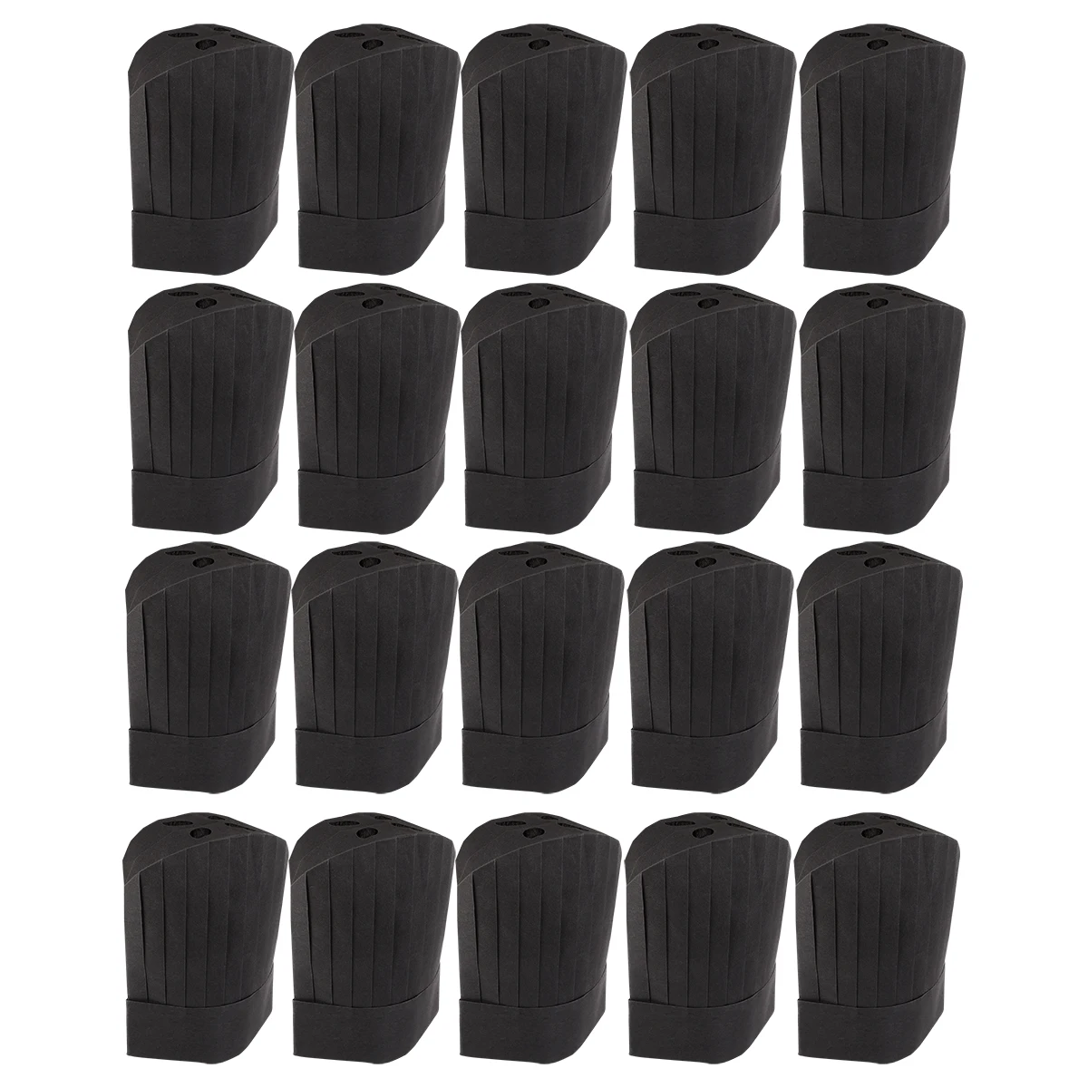 Chapeau de Chef jetable, 20 pièces, casquette de cuisine, travail de cuisine, Anti-salissure, conception en papier souple, confortable pour les boulangers et les Chefs