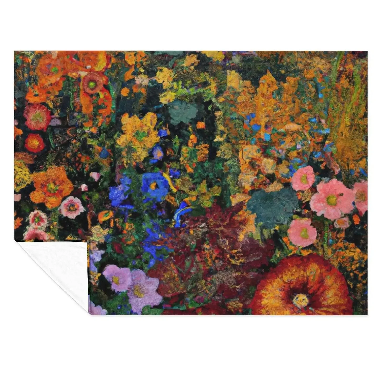 

Gustav Klimt Flower Garden Throw Blanket For Sofa Thin Soft Beds Personalized Gift Thermal Blankets