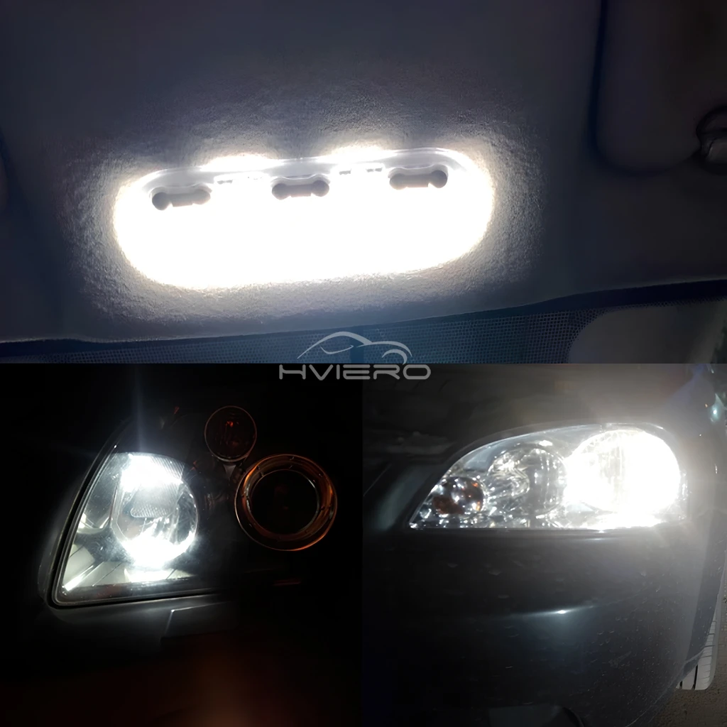 1/2/4/10/pcs T10 W5W 10SMD Car LED 194 168 Wedge Turn Signal Reverse Bulb Dome Door Reading Lamp Front Side Clearance Light 12V