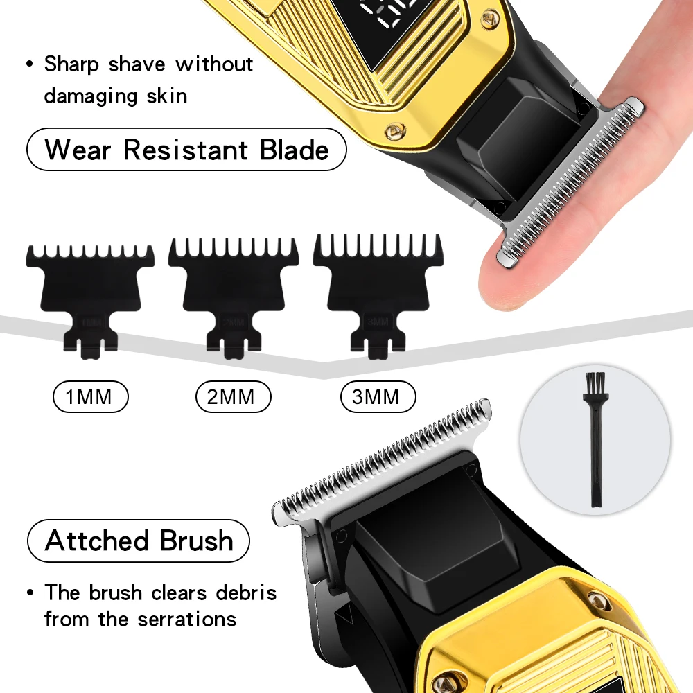 Hyena tondeuse à cheveux électrique coupe de cheveux Maching tondeuse sans fil hommes tondeuse professionnelle Machine Rechargeable coupe de cheveux barbier
