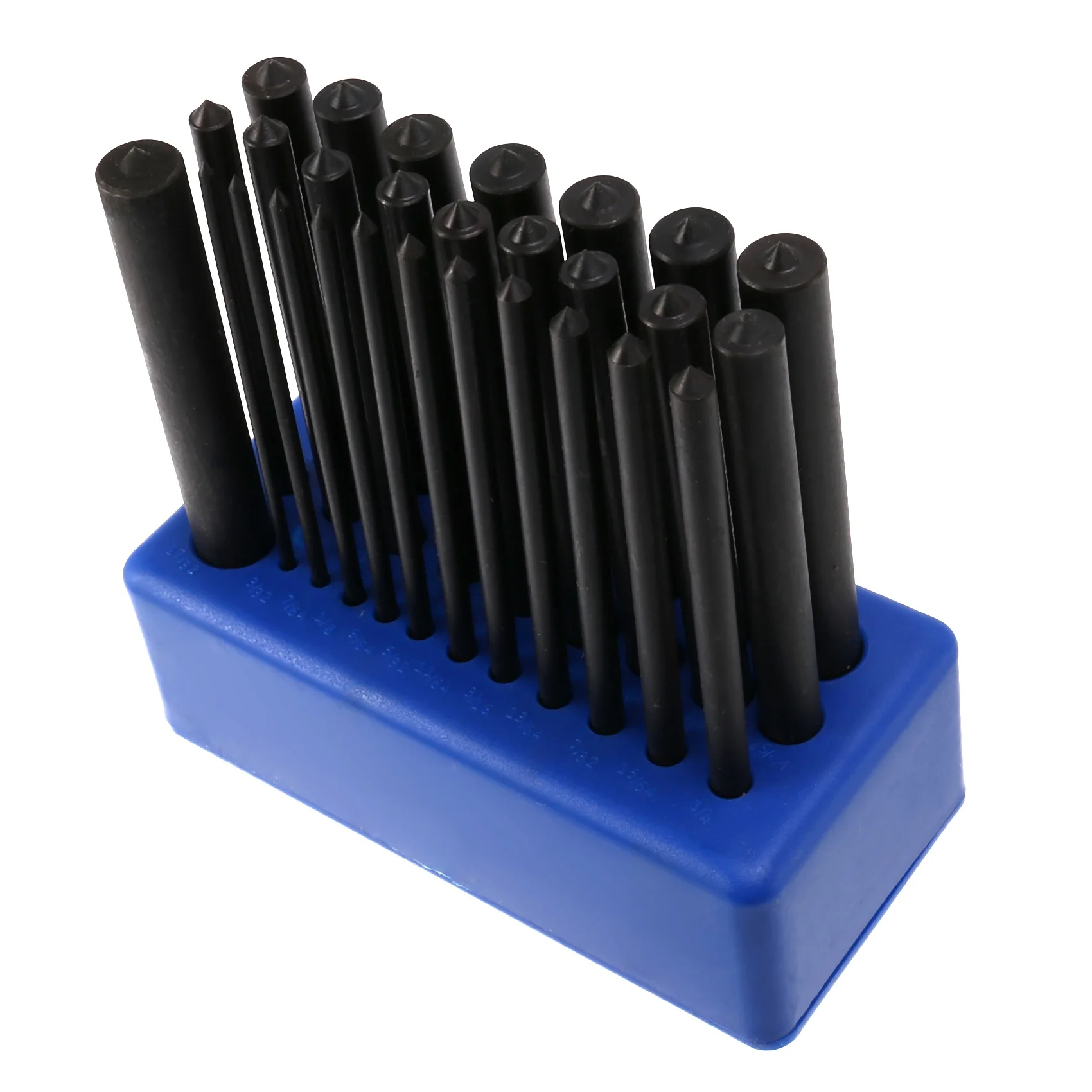 A88M gatoverdrachtponsset voor stalen transferponsset, 28-delig, hittebehandeld gelegeerd staal, 3/32 inch-1/2 inch