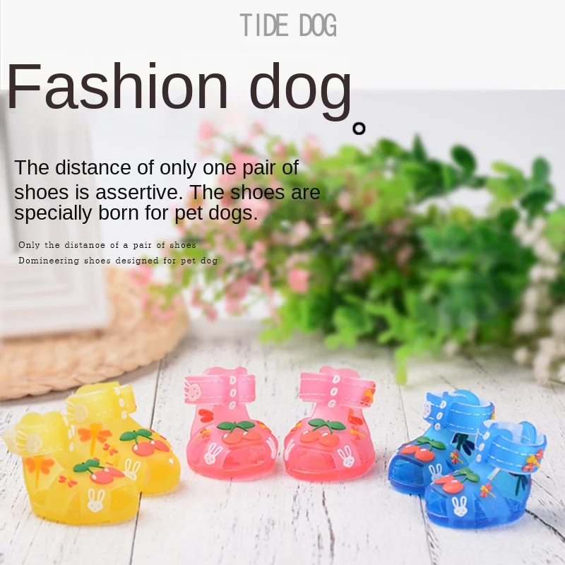 Dog Sandals Small Dog Shoes Summer Comfortable Breathable Wear-resistant Chihuahua Shoes Pet Products For Dog Rain Boots