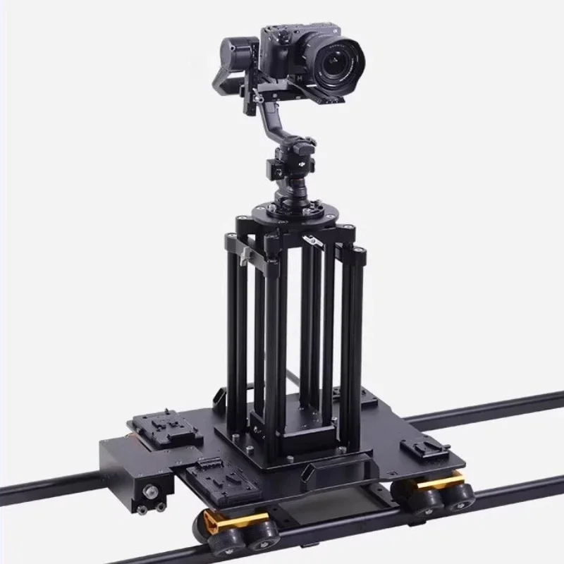 Remote control track camera system shoots infinite splicing electronically controlled track photography and focus