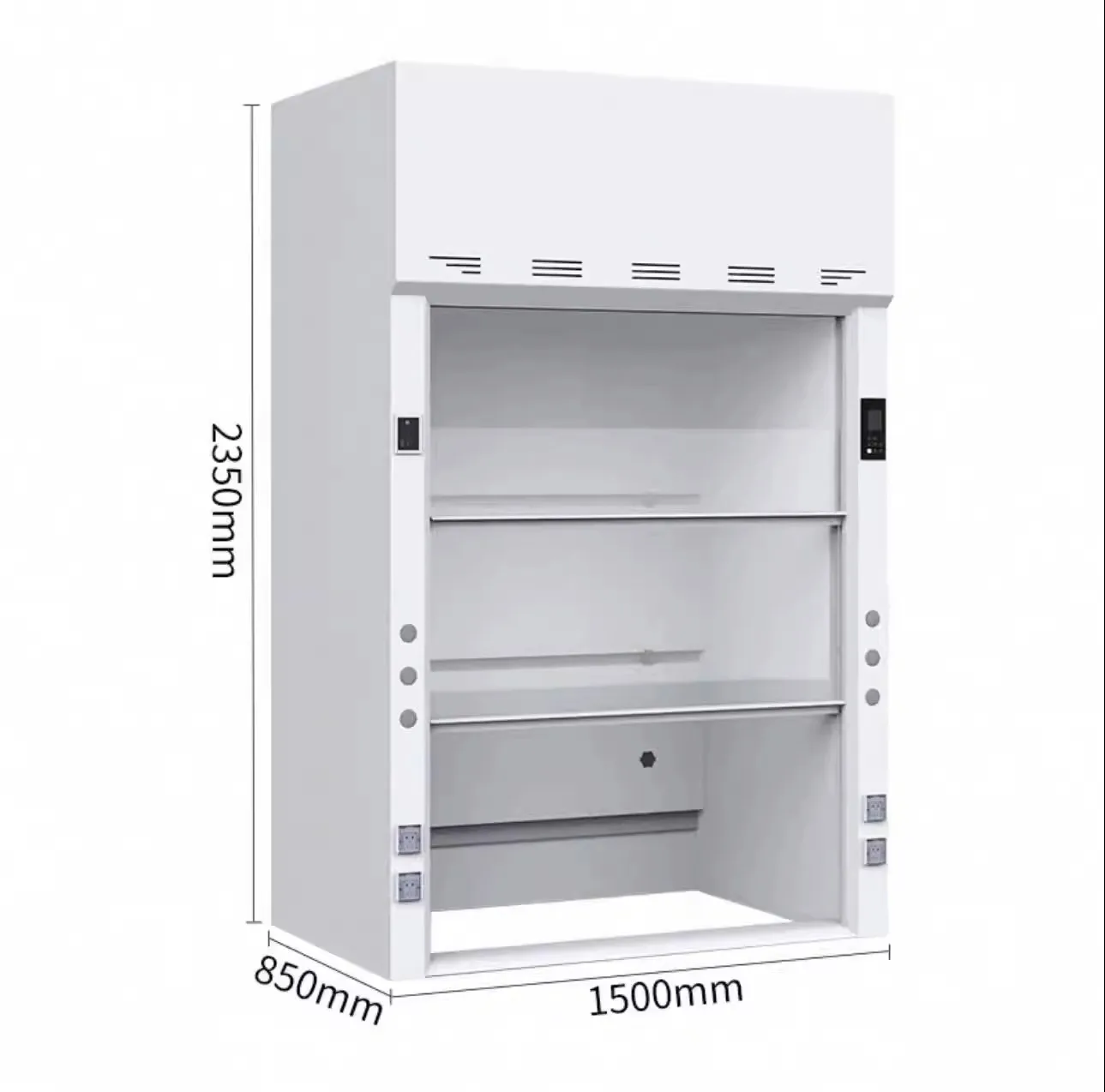 HOT Laboratory PP Fume Hoods Exhaust Chemical Gases Fume Hood for School