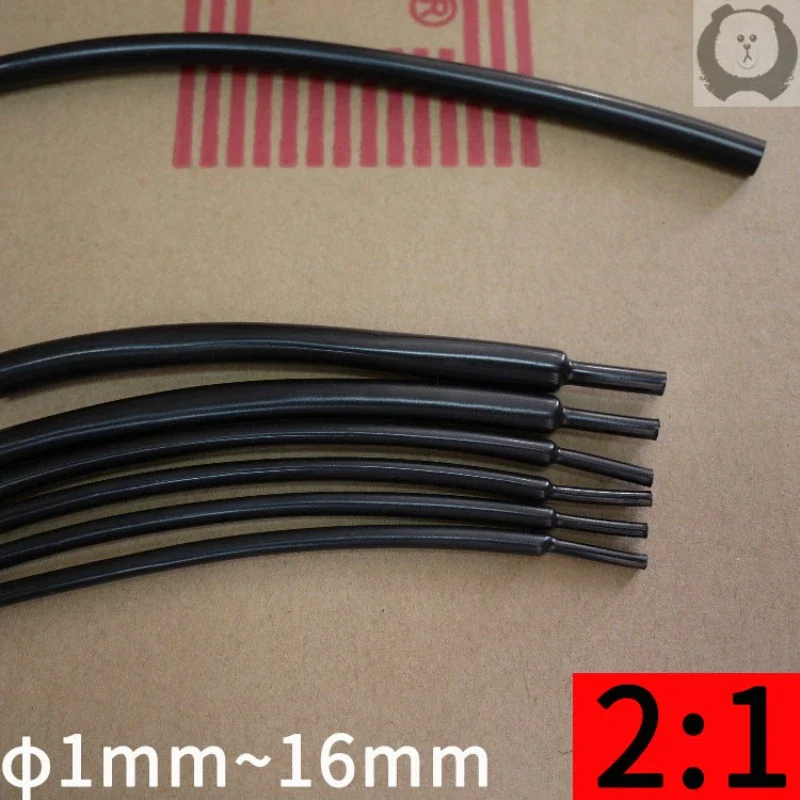

2/5/10m Flexible Shiny Heat Shrink Tube 1mm~16mm 2:1 Soft Elastic Cable Sleeve Professional Audio Earphone Line Wire Wrap Cover