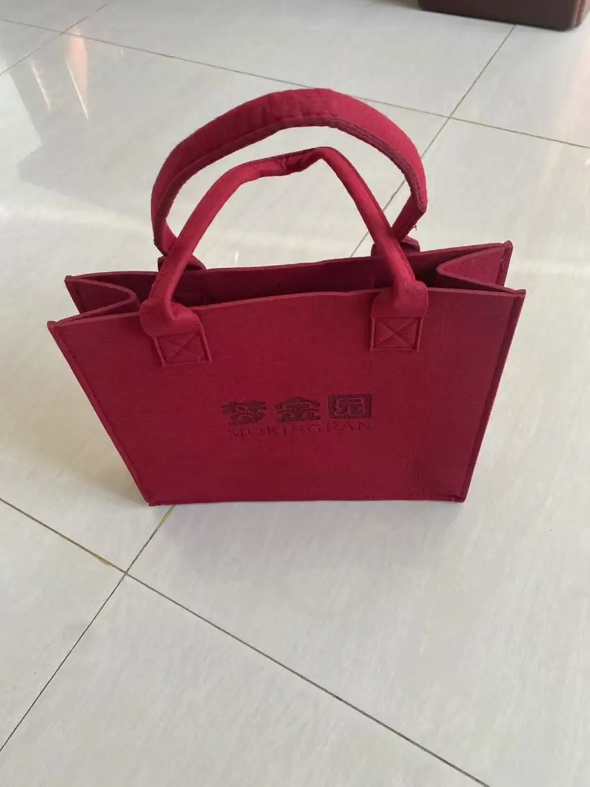 

Professional Felt Customization bag hand bag customized logo customized size