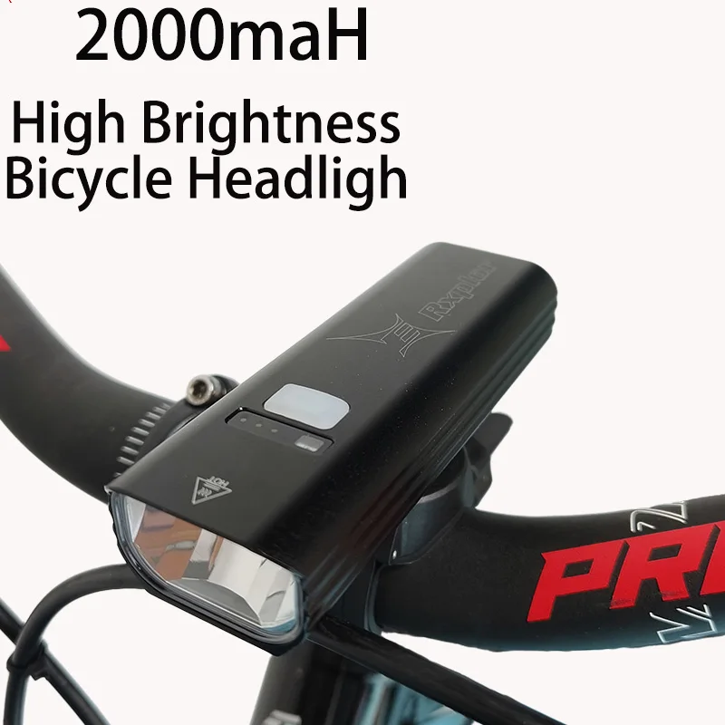 

Bicycle Lights Headlights Strong Light Riding Flashlight Bicycle Front Light Type-C Rechargeable Waterproof MTB Road Bike Lamp