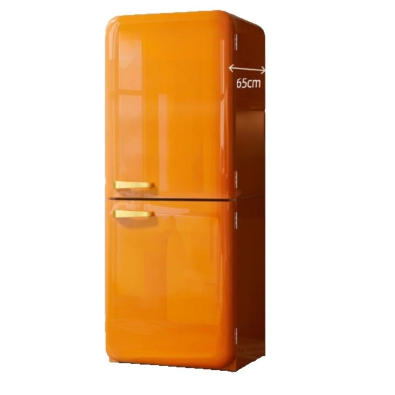 Living room double door retro refrigerator home living room embedded large capacity