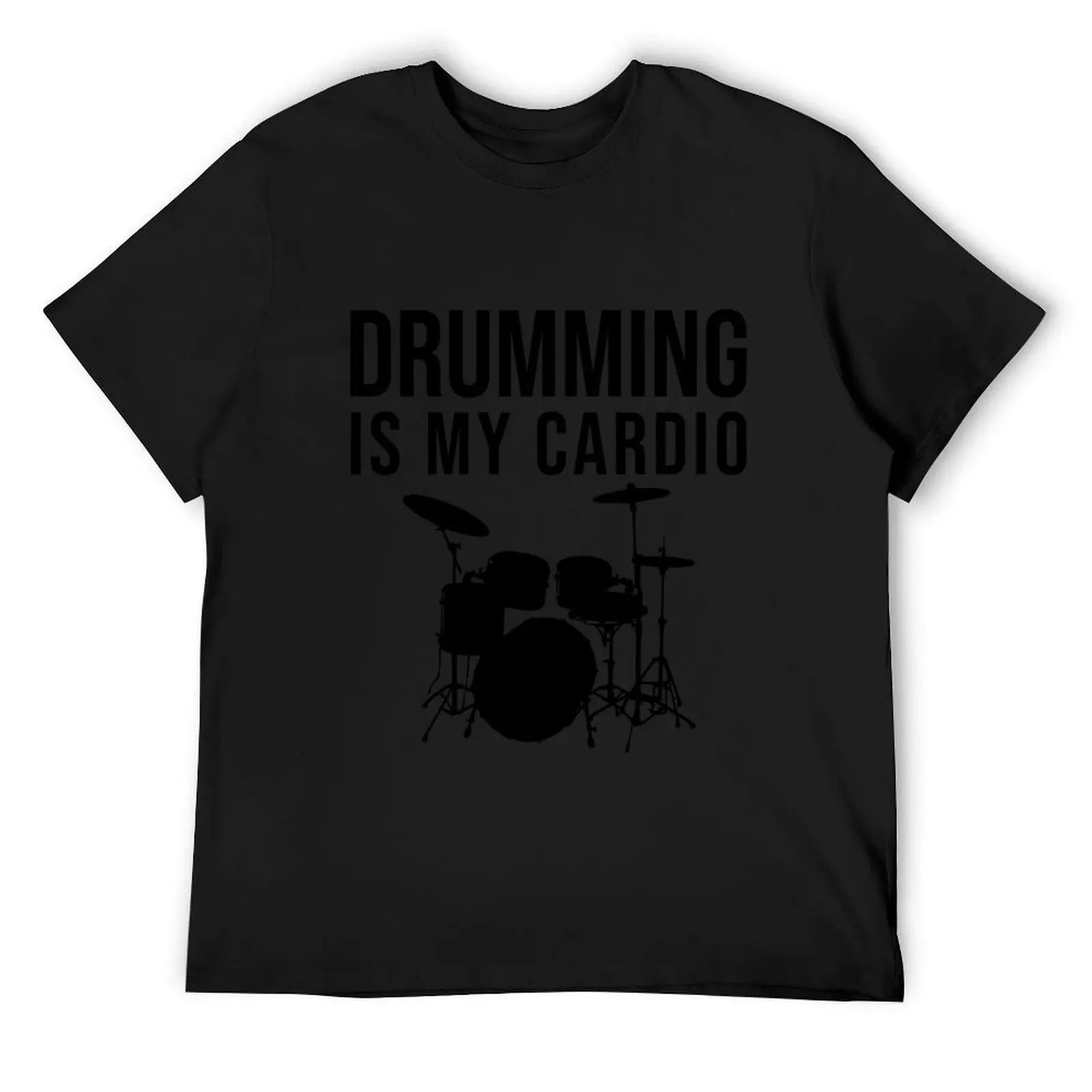 Drumming is my cardio T-Shirt anime stuff graphics cotton t shirt men