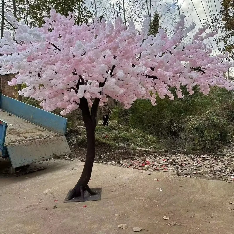 Large silk flower trees, artificial cherry trees, large artificial flower plants, wedding flower trees