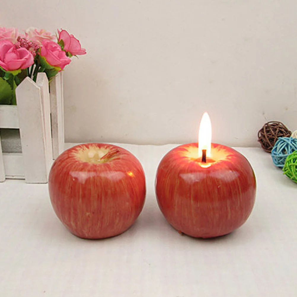 Symulacja Jabłka Kreatywne Realistyczne Owocowe Jabłko z Wosku na Boże Narodzenie, Wesele, Dekoracje na Przyjęcia, Prezent z Jabłkiem