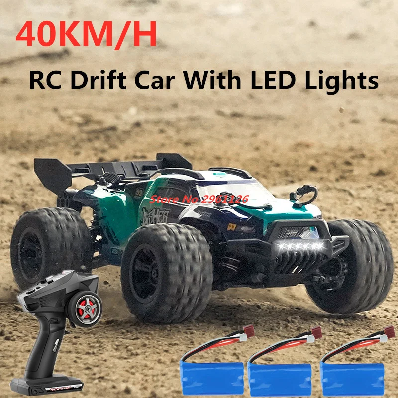 

2.4G 1:18 40KM/H 4WD RC Racing Car Off Road Truck 4WD High Speed Drift Car with Five-wire 17G servo LED light Adult/Children Toy