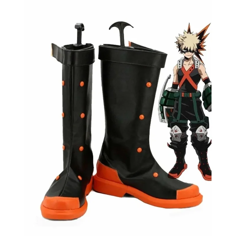 DY20Boku no Hero Academia My Hero Academia Katsuki Bakugo Sepatu Cosplay Sepatu Pesta Cosplay Halloween untuk Pria dan Wowen25