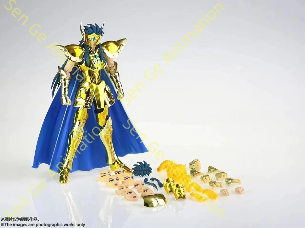

【24-hour Shipping】Chishen Alloy Myth Gold EX Aquarius Kami Puse 24K Action Figure Collection Gift Hobbies