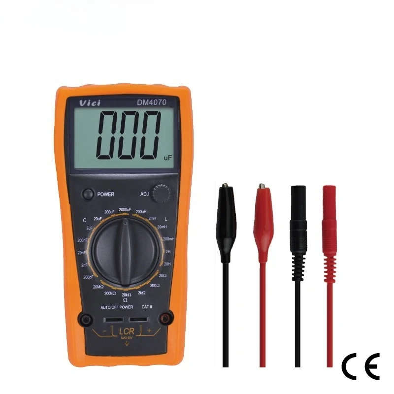 

LCD Bridge Multimeter Tester VICI Digital LCR Meter 20H Inductance 2000uF Capacitance 20M Ohm Resistance Self-discharge R C