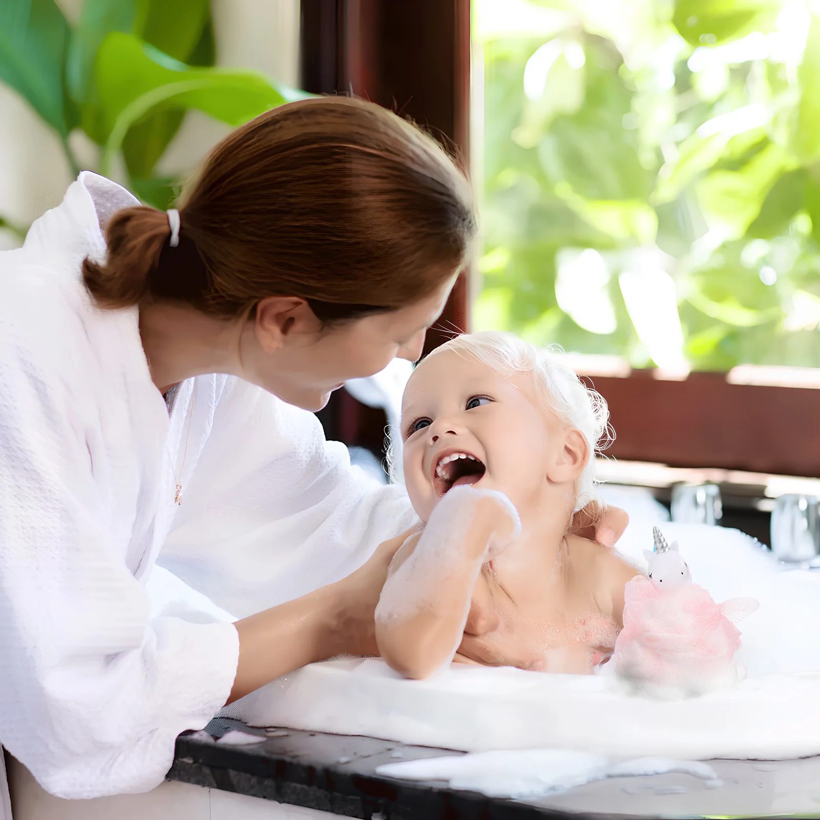 

2Pcs Unicorn Loofah Bath Sponge Soft Body Scrubber Shower Ball Bathing Exfoliating Foam Sponge Unicorn Loofah