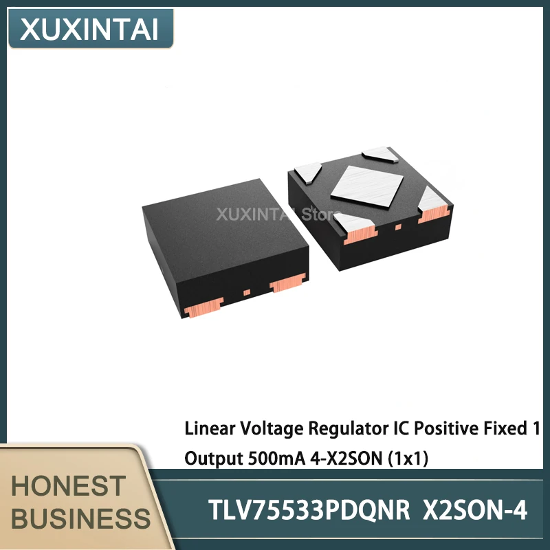 20Pcs/Lot   New Original  TLV75533PDQNR TLV75533  Linear Voltage Regulator IC Positive Fixed 1 Output 500mA 4-X2SON (1x1)