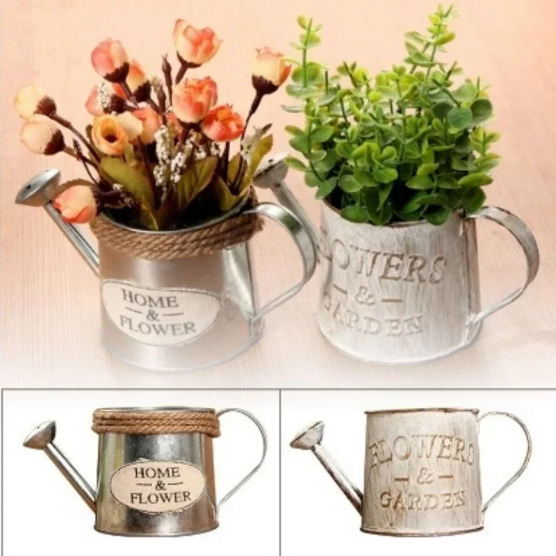 

Iron Retro Creative Flower Vase pot Pot Plant ing Potted Decor