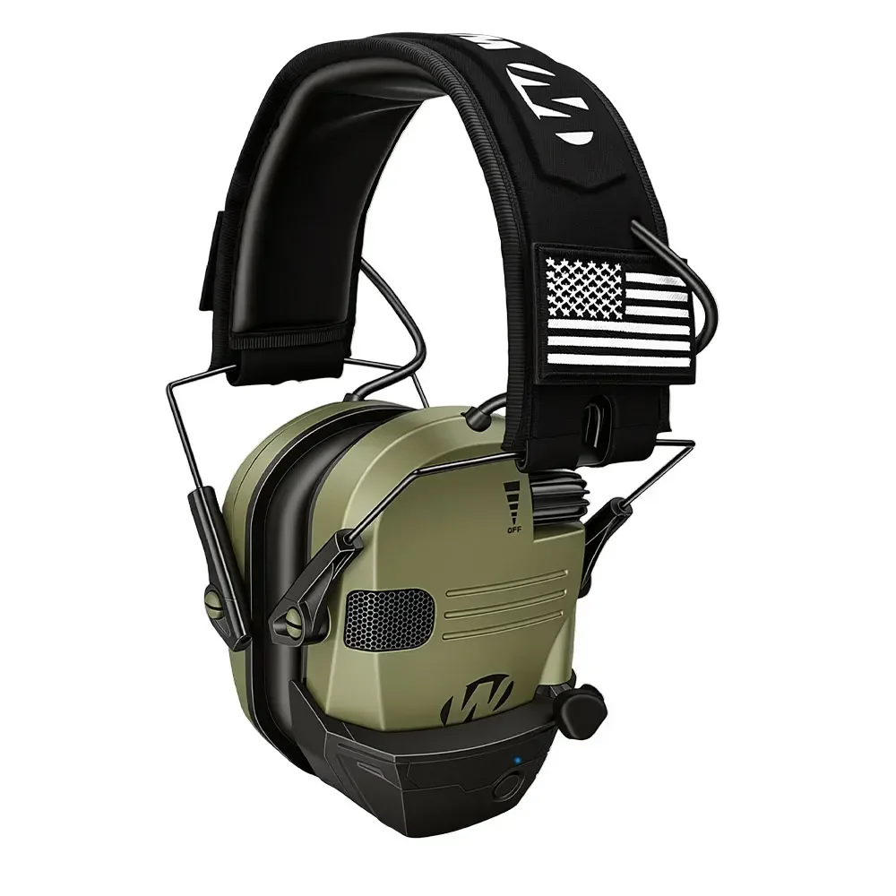 Professionelles Headset mit Geräuschunterdrückung und kabellosem Bluetooth, taktischer aktiver Gehörschutz gegen Lärm beim Schießen. – Detail 25