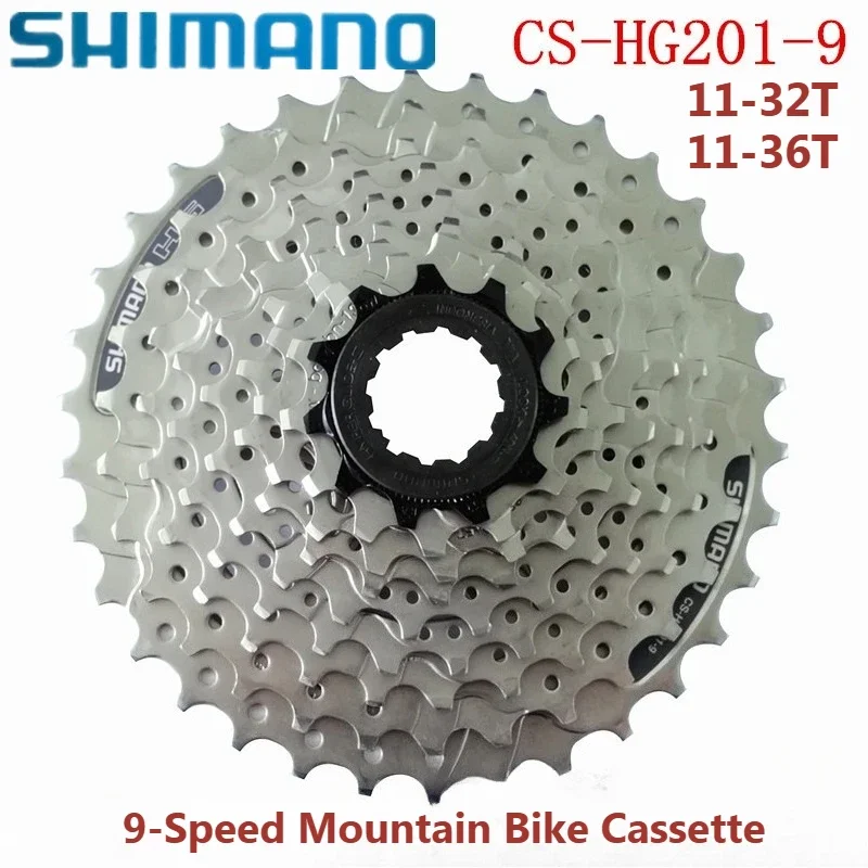 SHIMANO ALTUS CS HG201 Cassette 9s rueda libre 11-32T 11-34T 11-36T piñón de Cassette MTB plateado K7 piezas de bicicleta de montaña