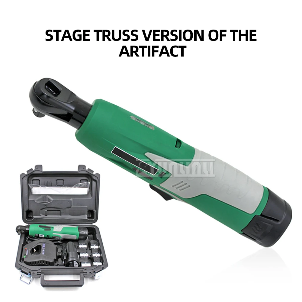 90 degree electric wrench Screw installation Fast right angle charging ratchet bit stage truss tool Battery 2000mAh 10.8V