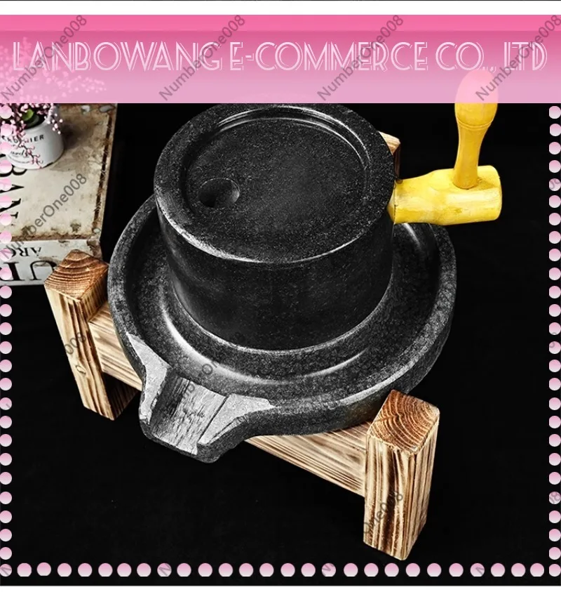 Electric Stone Mill Grinder 110V 220V Household Mini Soybean Grinding Machine Tofu Maker for Sesame Rice Wet Dry Grinding