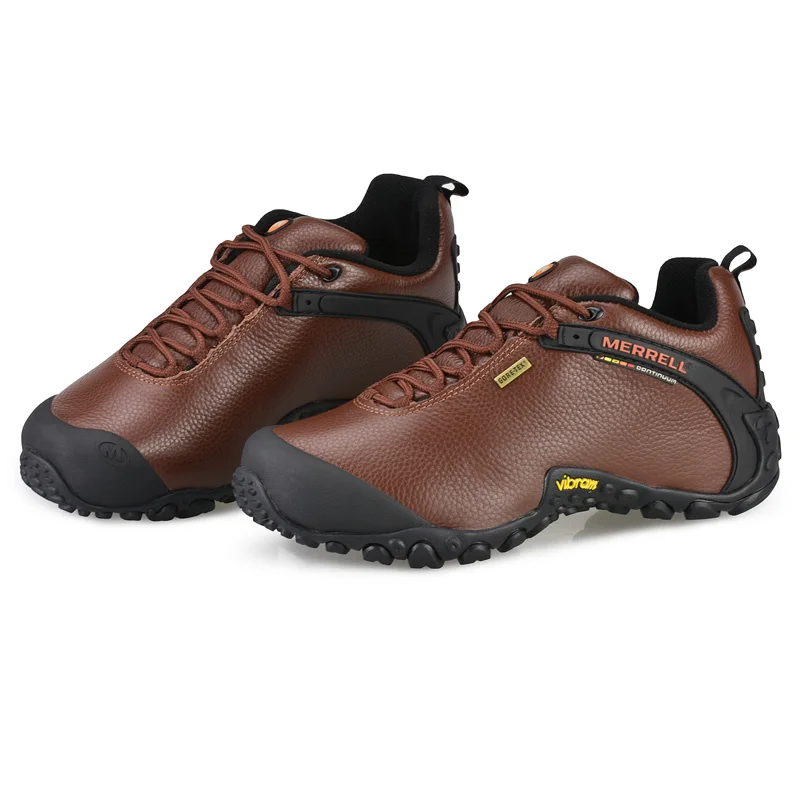 Oryginalne męskie skórzane buty sportowe Merrell Outdoor, wysokiej jakości męskie alpinistyczne buty do chodzenia Eur39-45