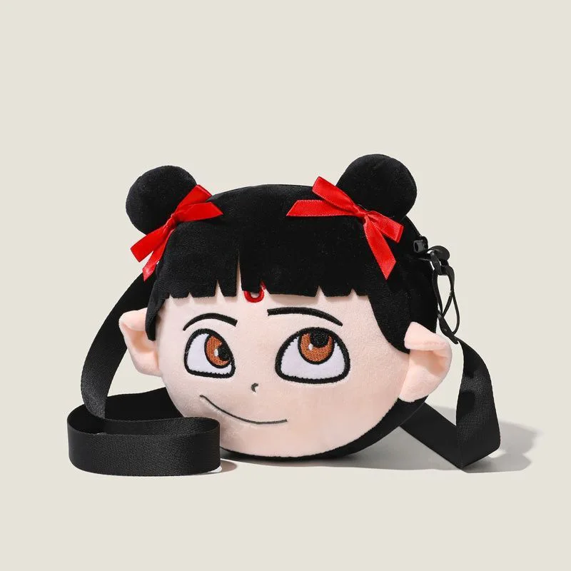 Anime Ne Zha 2 Plush Bags for Girls Boys Cosplay Costume Animation Apparel Accessories Backpack Party Self-photo Decoration Bag